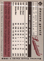 1998 Warning Track Adirondack Lumberjacks Dwayne Gerald #9