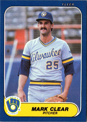 1986 Fleer Update Mark Clear #U-26
