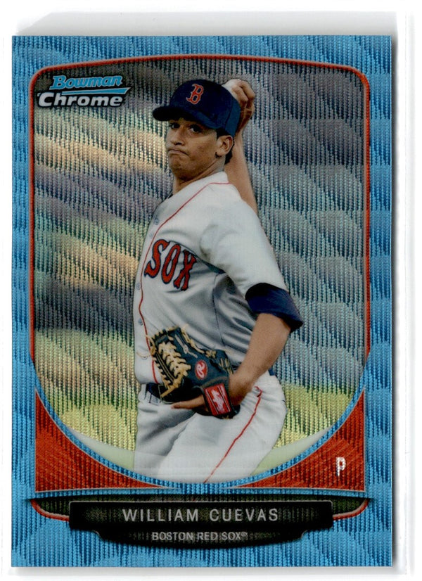 2013 Bowman Chrome Prospects Blue Wave William Cuevas #BCP59