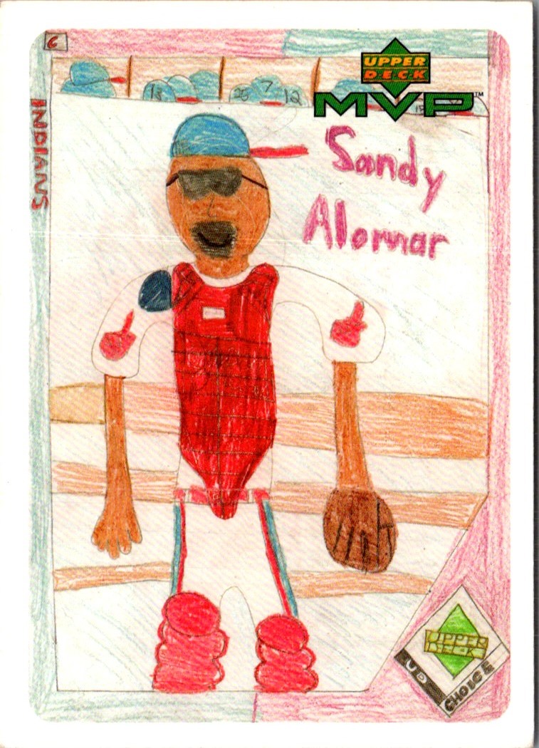 2000 Upper Deck MVP Draw Your Own Card Sandy Alomar Jr.