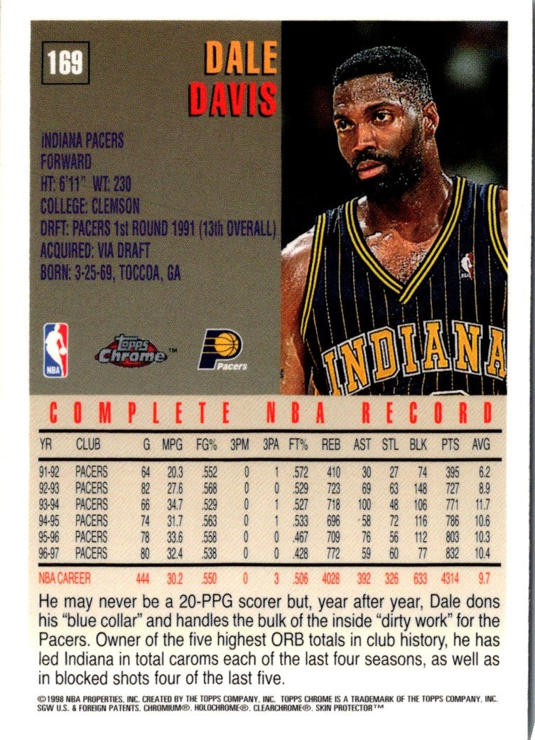 1997 Topps Dale Davis