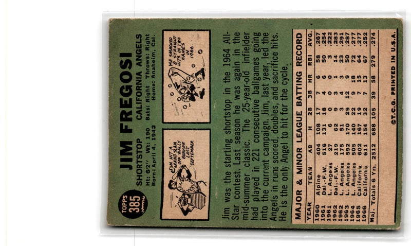 1967 Topps Jim Fregosi