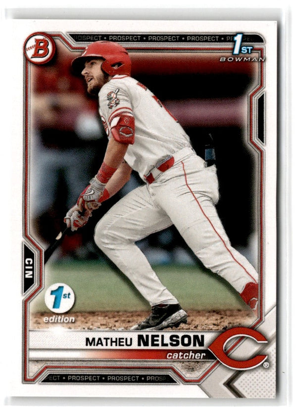 2021 Bowman Draft 1st Edition Matheu Nelson #BD-103