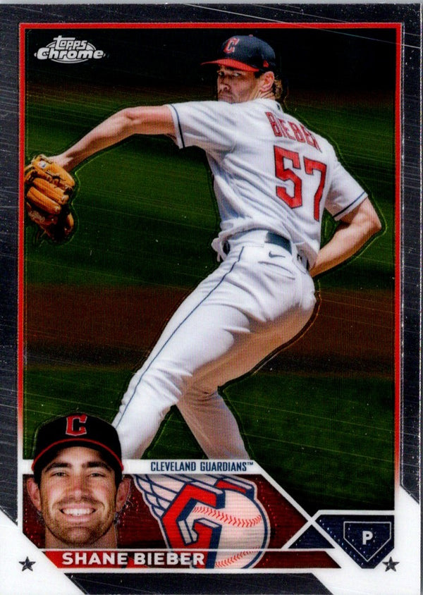 2023 Topps Chrome Shane Bieber #118