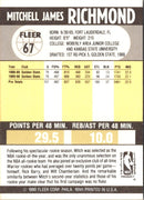 1990 Fleer Mitch Richmond