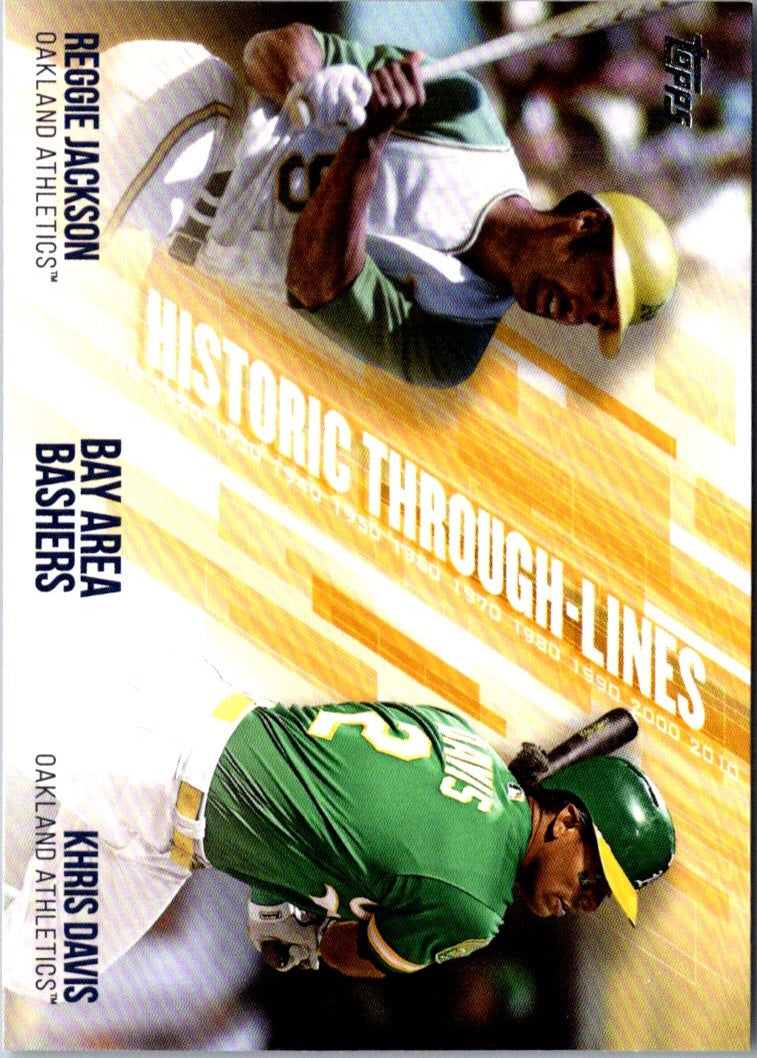 2019 Topps Historic Through-Lines Khris Davis/Reggie Jackson