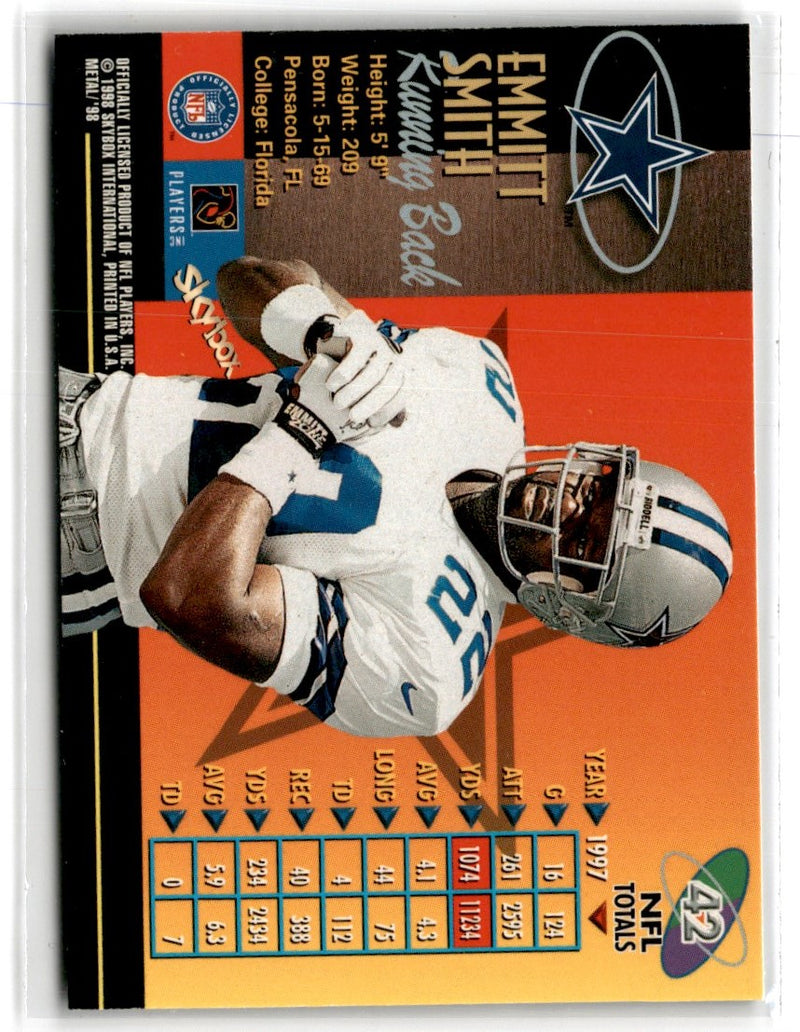 1998 Metal Universe Emmitt Smith