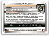 2020 Bowman Draft Chrome Jeff Criswell #BD-134