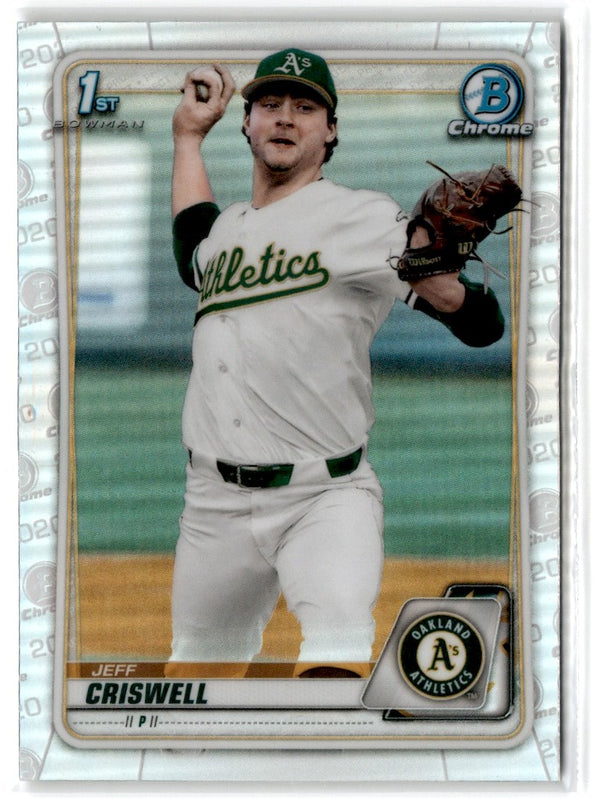 2020 Bowman Draft Chrome Jeff Criswell #BD-134