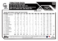 2023 Topps Royal Blue Yonathan Daza #122