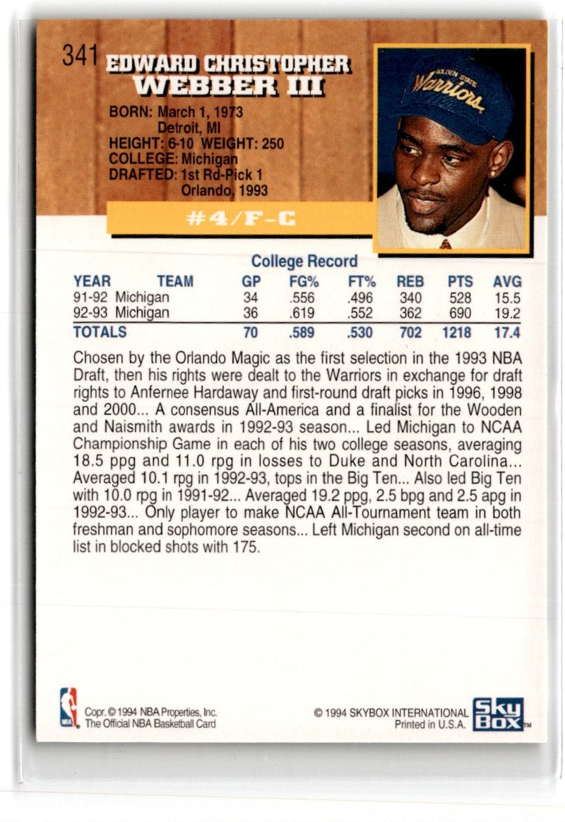 1993 Hoops Chris Webber