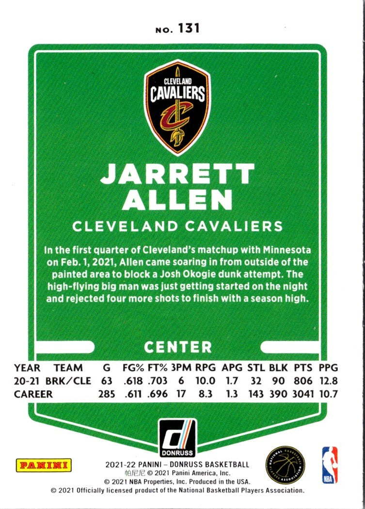 2021 Donruss Jarrett Allen