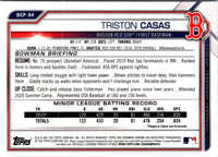 2021 Bowman Chrome Prospects Triston Casas #BCP-84