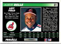 1992 Pinnacle Albert Belle #31