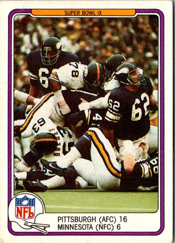 1982 Fleer Team Action Super Bowl IX #65