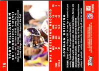 2007 Bowman Troy Williamson #76