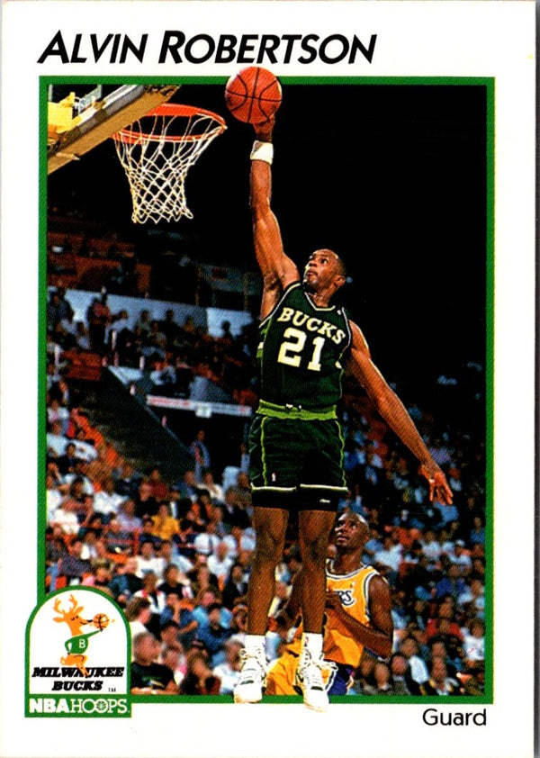1991 Fleer Wheaties Panels Alvin Robertson/Robert Parish/Mark Aguirre/Tyrone Hill/Patrick Ewing #3