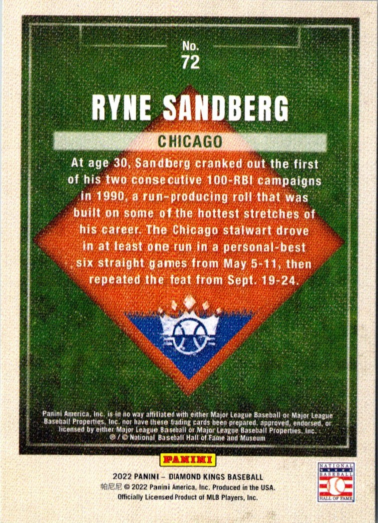 2022 Panini Diamond Kings Ryne Sandberg