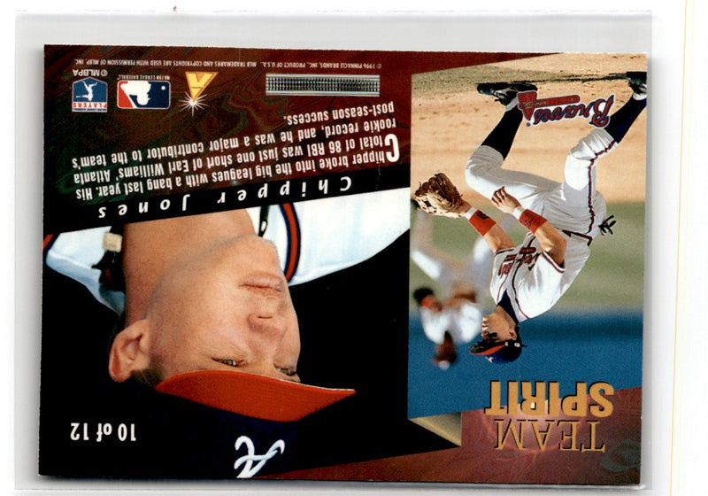 1996 Pinnacle Team Spirit Chipper Jones