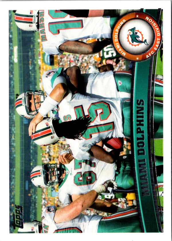 2011 Topps Miami Dolphins (Davone Bess/Chad Henne/Brandon Marshall) #226