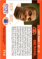 1990 Pro Set Leroy Hoard #714 Rookie