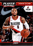 2017 Panini Player of the Day Damian Lillard