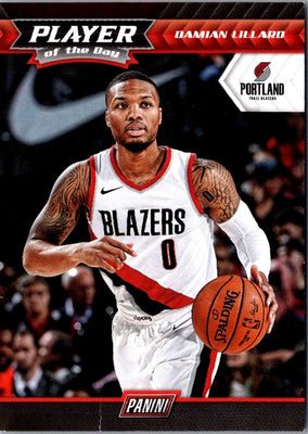 2017 Panini Player of the Day Damian Lillard #26