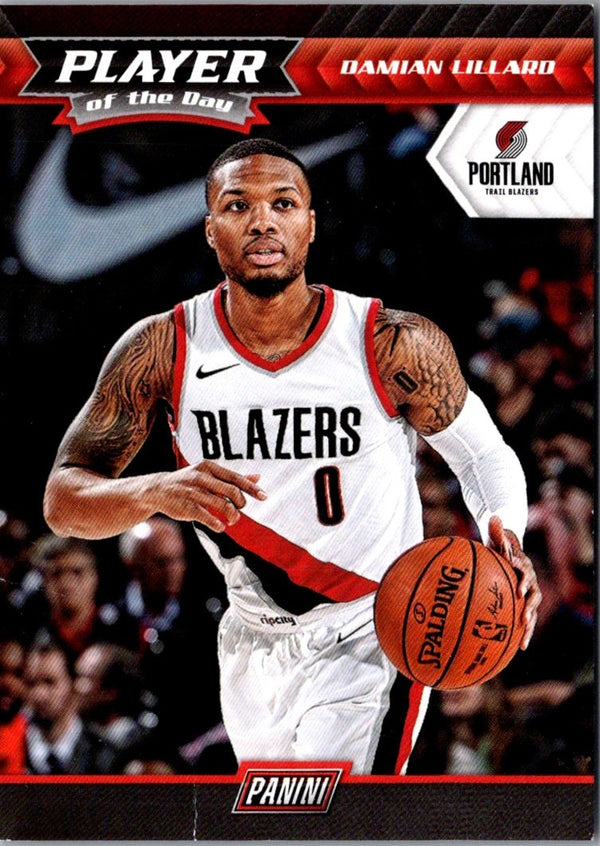 2017 Panini Player of the Day Damian Lillard #26