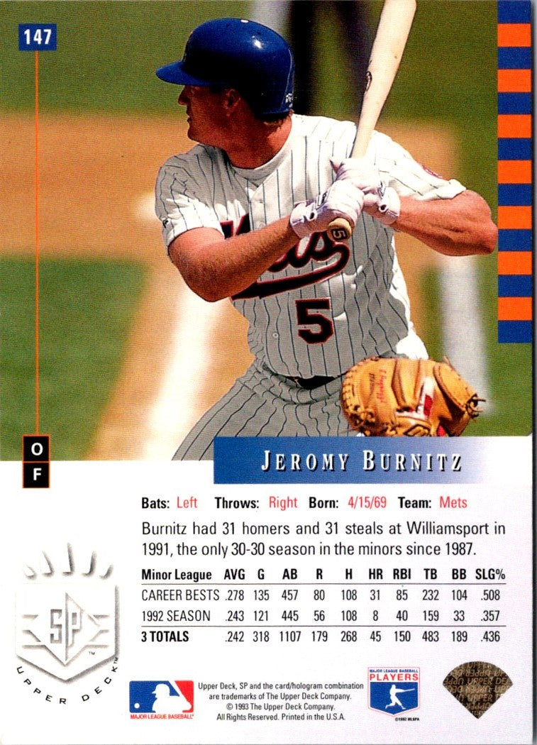 1993 SP Jeromy Burnitz