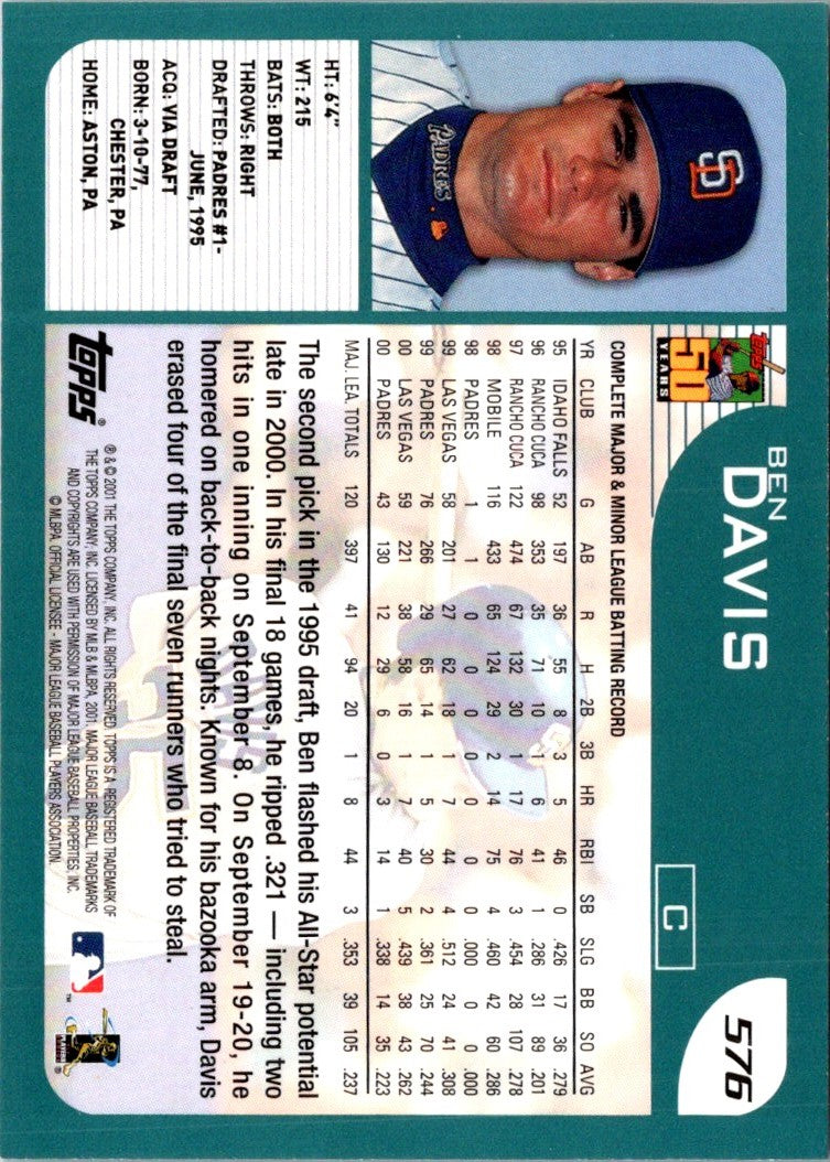 2001 Topps Ben Davis