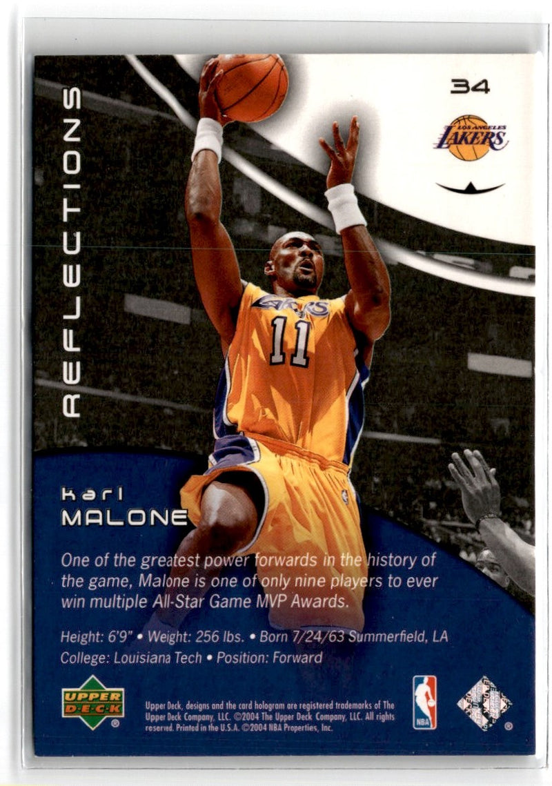 2003 Upper Deck Triple Dimensions Reflections Karl Malone