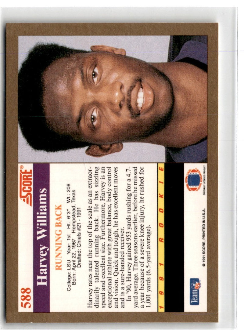1991 Score Harvey Williams