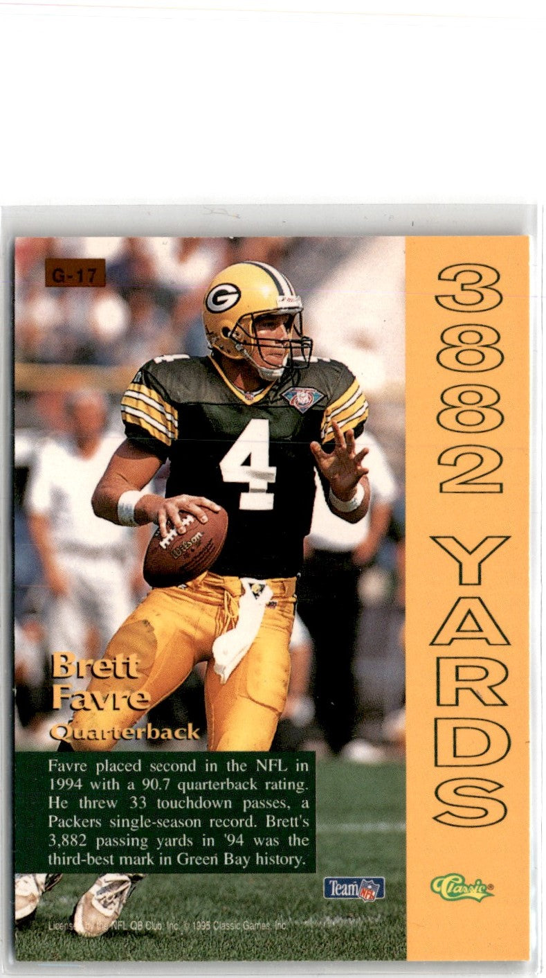 1995 Pro Line Grand Gainers Brett Favre