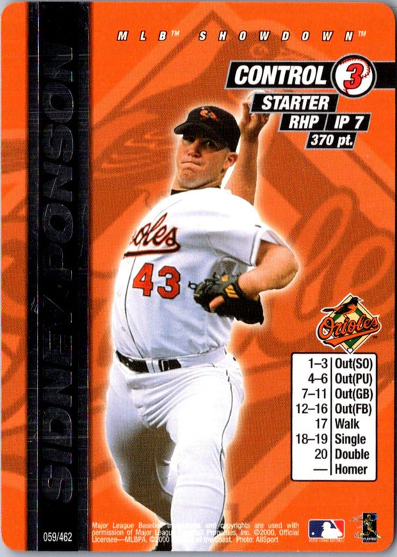 2000 MLB Showdown Unlimited Sidney Ponson #59