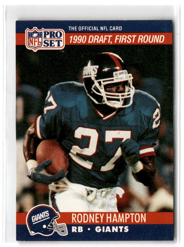 1990 Pro Set Rodney Hampton #692 Rookie