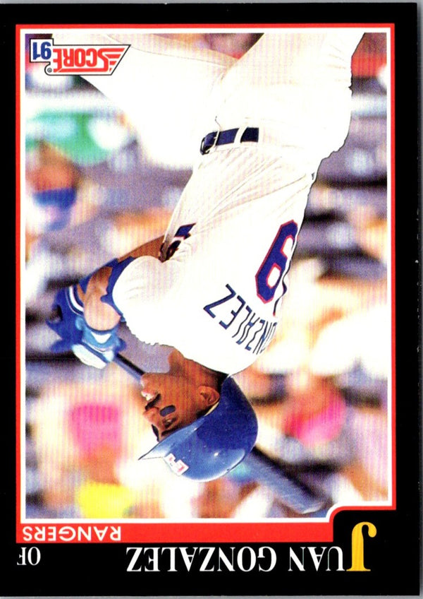 1991 Score Juan Gonzalez #805