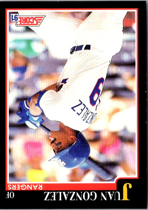 1991 Score Juan Gonzalez #805