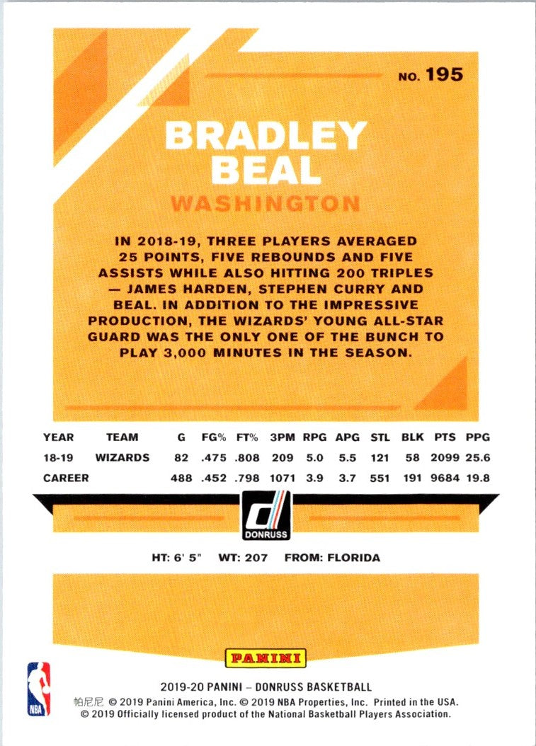 2019 Donruss Bradley Beal