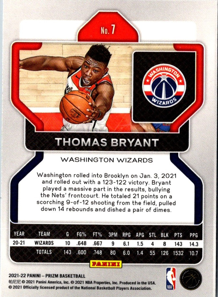 2021 Panini Prizm Thomas Bryant