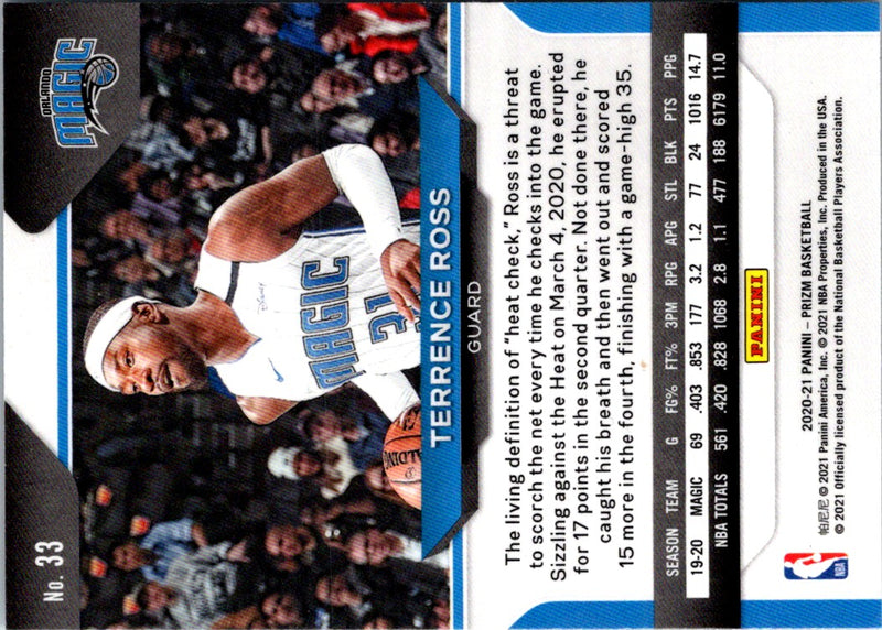 2020 Panini Prizm Prizms Terrence Ross
