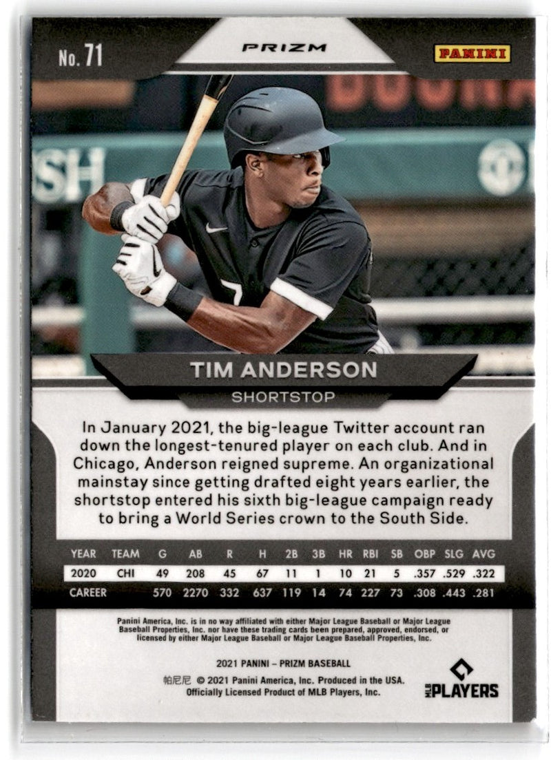 2021 Panini Prizm Tim Anderson