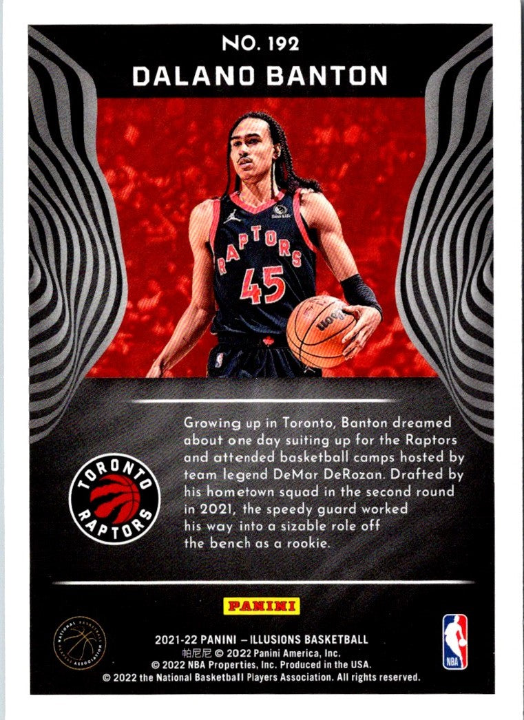 2021 Panini Illusions Dalano Banton