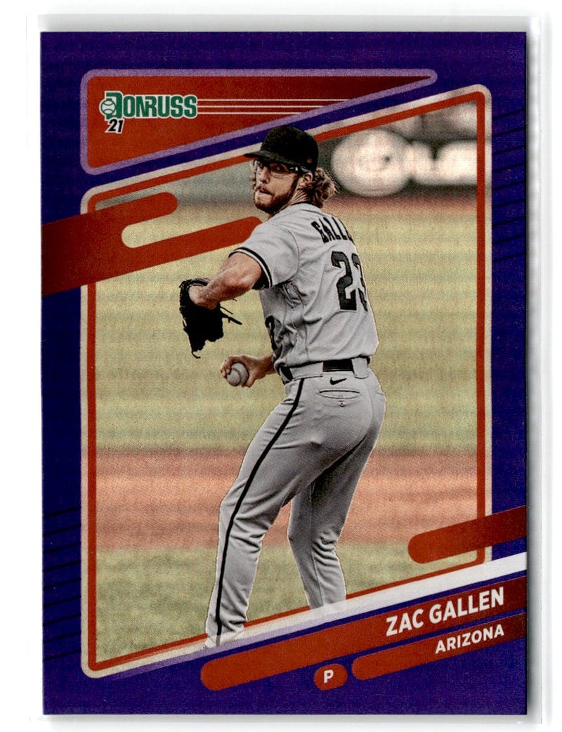 2021 Donruss Holo Blue Zac Gallen