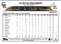 2022 Topps Austin Gomber #461