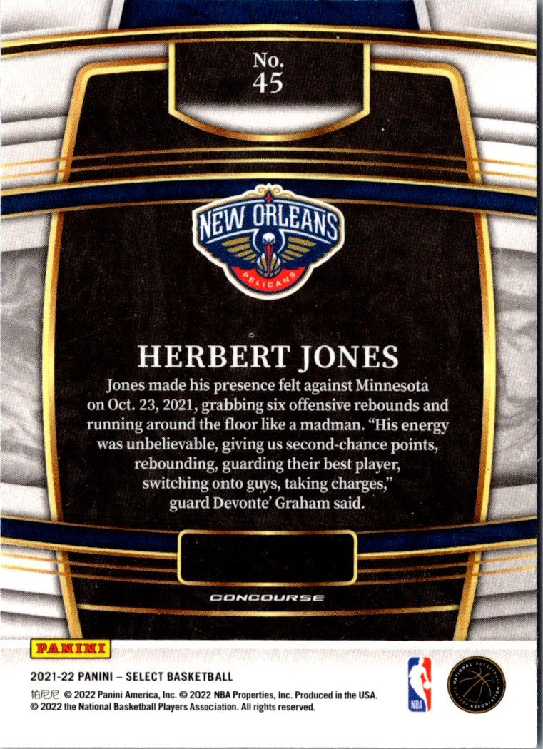 2021 Panini Select Blue Herbert Jones