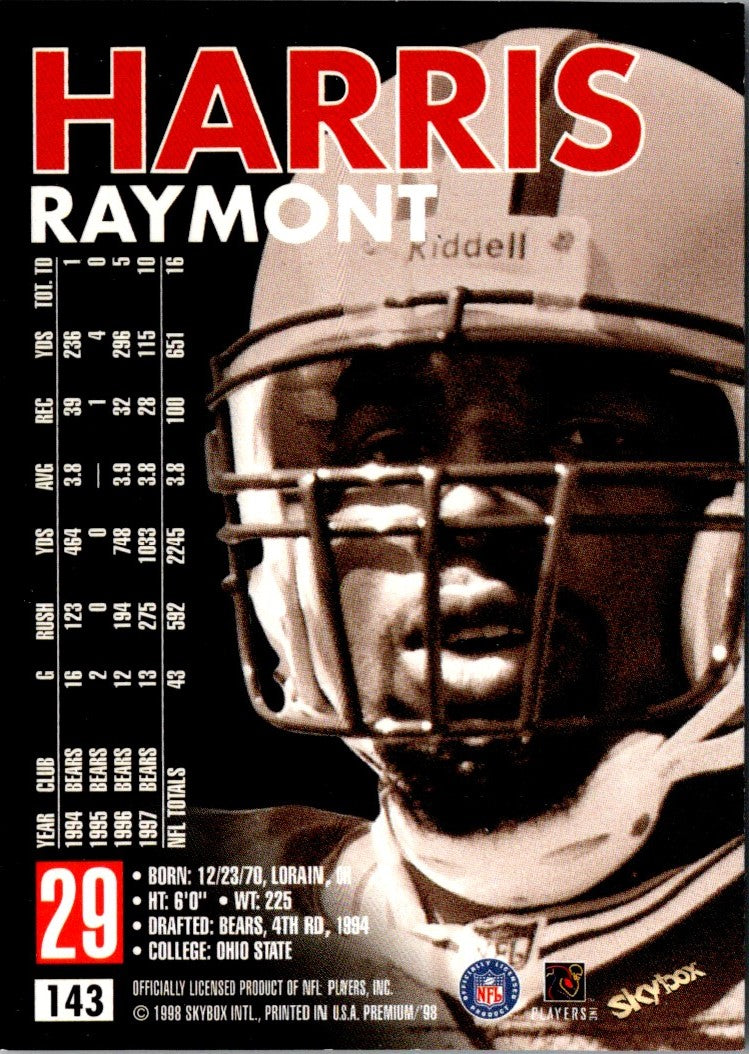 1998 SkyBox Premium Raymont Harris