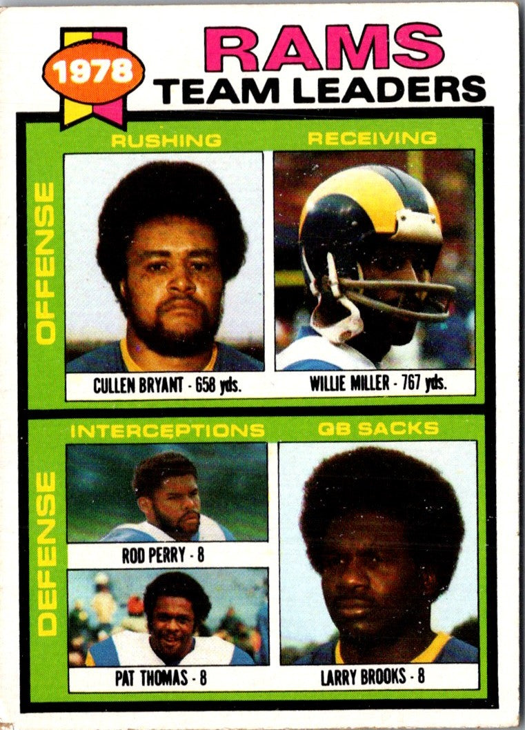 1979 Topps Cullen Bryant/Willie Miller/Rod Perry/Pat Thomas/Larry Brooks