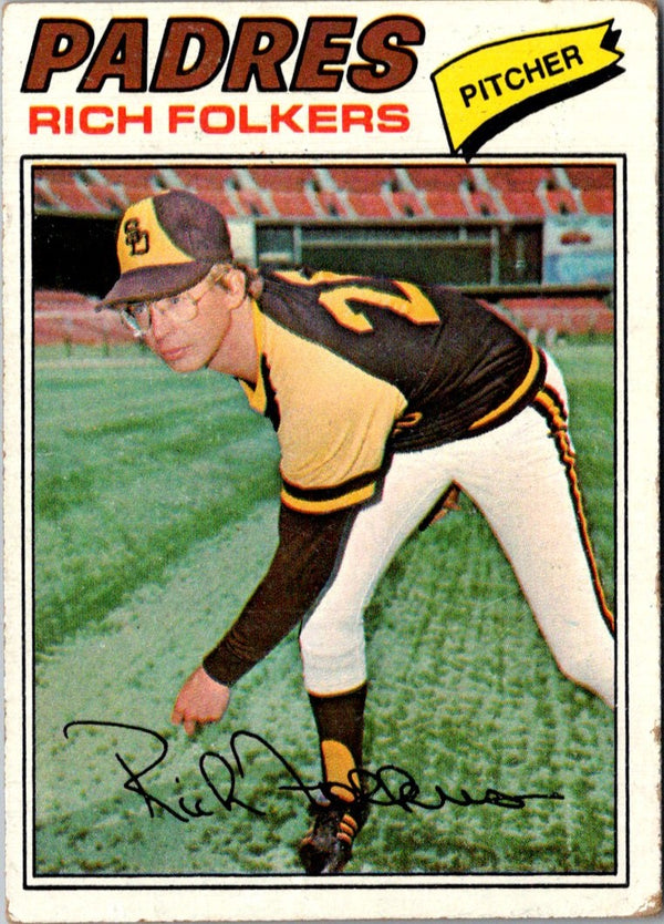 1977 Topps Rich Folkers #372