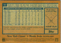 2022 Topps Monte Irvin #157