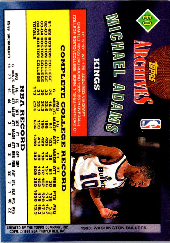 1993 Topps Michael Adams #371
